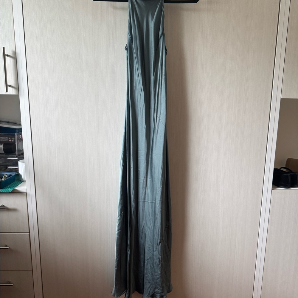 Massimo Dutti Sage Maxi Dress